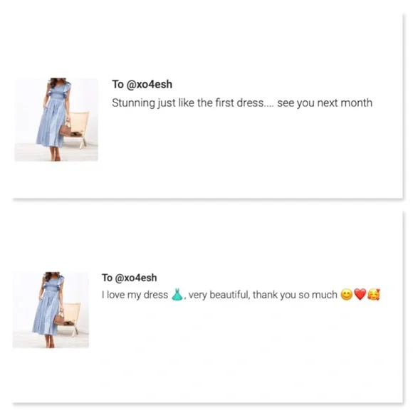 Denim Blue flutter sleeve Sun Dress - Picture 13 of 14